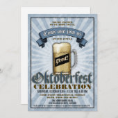オクトーバーフェストお祝いパーティの招待状 招待状 (正面/裏面)