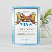 オクトーバーフェストお祝いパーティの招待状 招待状 (スタンド正面)