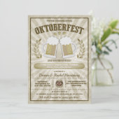 オクトーバーフェストお祝いパーティの招待状 招待状 (スタンド正面)