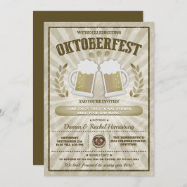 オクトーバーフェストお祝いパーティの招待状 招待状