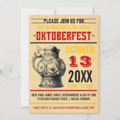 オクトーバーフェストお祝いパーティの招待状 招待状 (正面)