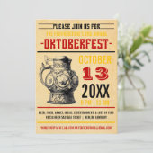 オクトーバーフェストお祝いパーティの招待状 招待状 (スタンド正面)