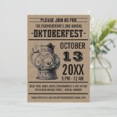 オクトーバーフェストお祝いパーティの招待状 招待状 (スタンド正面)