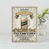 オクトーバーフェストお祝いパーティの招待状 招待状 (スタンド正面)