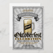 オクトーバーフェストお祝いパーティの招待状 招待状 (正面/裏面)