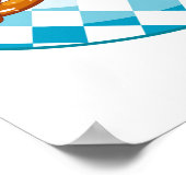 オクトーバーフェストお祝いラウンドデザイン ポスター (角)