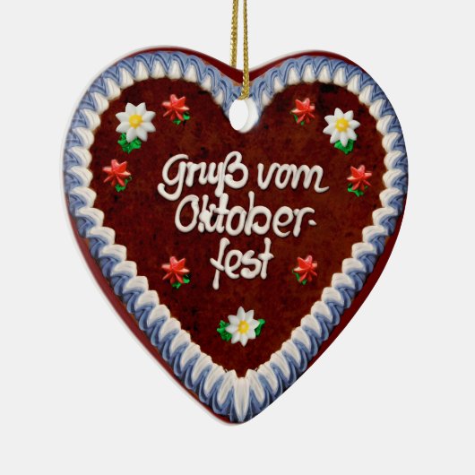 オクトーバーフェストからの挨拶（カスタマイズ） セラミックオーナメント (右)