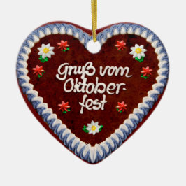 オクトーバーフェストからの挨拶（カスタマイズ） セラミックオーナメント