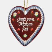 オクトーバーフェストからの挨拶(カスタマイズ) セラミックオーナメント (左)