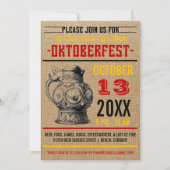 オクトーバーフェストのお祝いのパーティの招待状 招待状 (正面)