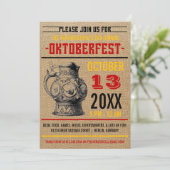 オクトーバーフェストのお祝いのパーティの招待状 招待状 (スタンド正面)