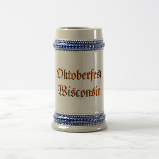 オクトーバーフェストのウィスコンシンビールステイン ビールジョッキ