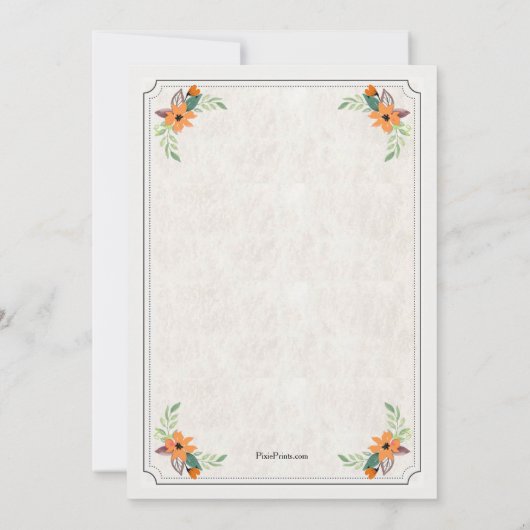 オクトーバーフェストのカップルの招待状 招待状 (裏面)