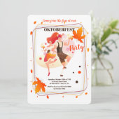 オクトーバーフェストのダンサーの招待状 招待状 (スタンド正面)