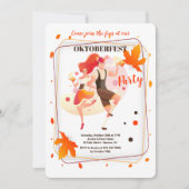オクトーバーフェストのダンサーの招待状 招待状 (正面)