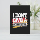 オクトーバーフェストのドイツ国旗じゃない、 シュニッツェルなんてどうでもいい カード (スタンド正面)