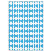 オクトーバーフェストのバイエルン青そして白く大きい対角線 テーブルクロス (正面)