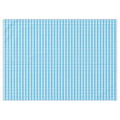 オクトーバーフェストのバイエルン青そして白く小さい対角線 テーブルクロス (正面(横))