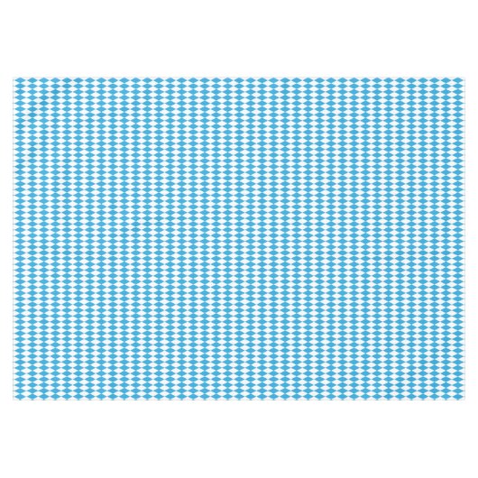 オクトーバーフェストのバイエルン青そして白く小さい対角線 テーブルクロス (正面(横))