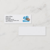 オクトーバーフェストのババリアのハート スキニー名刺 (正面/裏面)