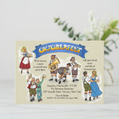 オクトーバーフェストのパーティの招待状 招待状 (スタンド正面)