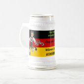 オクトーバーフェストのパーティードイツビールのジョッキステイン ビールジョッキ (正面左)