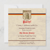 オクトーバーフェストのパーティー 招待状 (正面)