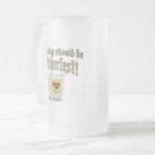 オクトーバーフェストのビールのジョッキ フロストグラスビールジョッキ (正面左)