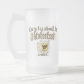 オクトーバーフェストのビールのジョッキ フロストグラスビールジョッキ (左)