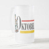 オクトーバーフェストのビールのジョッキ フロストグラスビールジョッキ (正面左)