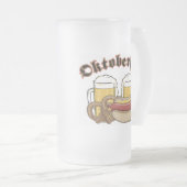 オクトーバーフェストのビールのジョッキ フロストグラスビールジョッキ (正面右)