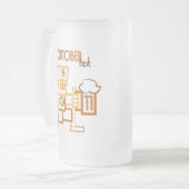 オクトーバーフェストのビールのジョッキ フロストグラスビールジョッキ (正面左)