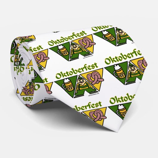 オクトーバーフェストのプレッツェルのタイ ネクタイ (ロール)