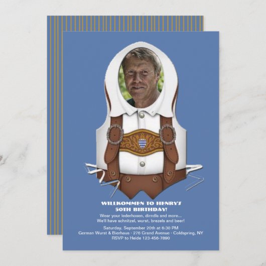 オクトーバーフェストのベストの写真の招待状 招待状 (正面/裏面)