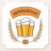 オクトーバーフェストのペーパーコースター ペーパーコースター (正面)