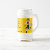 オクトーバーフェストのミュンヘンドイツビールステインのマグ ビールジョッキ (正面右)