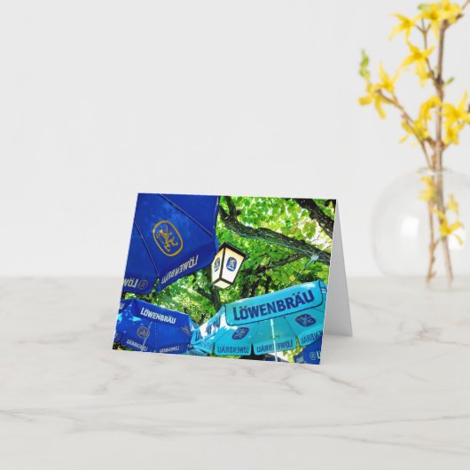 オクトーバーフェストのメッセージカード カード (黄色い花)