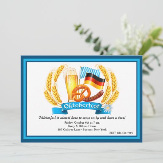 オクトーバーフェストの原料の招待状 招待状 (スタンド正面)