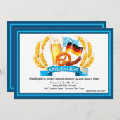 オクトーバーフェストの原料の招待状 招待状 (正面/裏面)