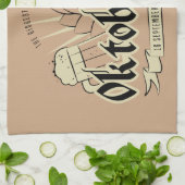 オクトーバーフェストの台所タオル キッチンタオル (折り畳み)