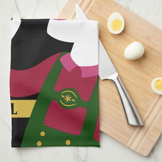 オクトーバーフェストの名前をカスタムするの台所タオル キッチンタオル (四つ折り)