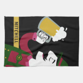 オクトーバーフェストの名前をカスタムするの台所タオル キッチンタオル (横)