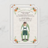 オクトーバーフェストの少年写真招待状 招待状 (正面/裏面)
