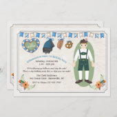 オクトーバーフェストの少年 招待状 (正面/裏面)