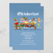 オクトーバーフェストの強打の招待状 招待状 (正面/裏面)