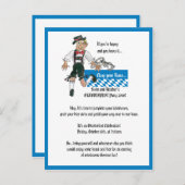 オクトーバーフェストの招待状のパーソナライズな郵便はがき インビテーションポストカード (正面/裏面)