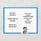 オクトーバーフェストの招待状のパーソナライズな郵便はがき インビテーションポストカード (裏面)