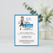 オクトーバーフェストの招待状のパーソナライズな郵便はがき インビテーションポストカード (スタンド正面)