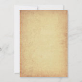 オクトーバーフェストの招待状のヴィンテージのオクトーバーフェストの女性 招待状 (裏面)