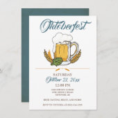 オクトーバーフェストの招待状、ビール試飲のご案内 招待状 (正面/裏面)
